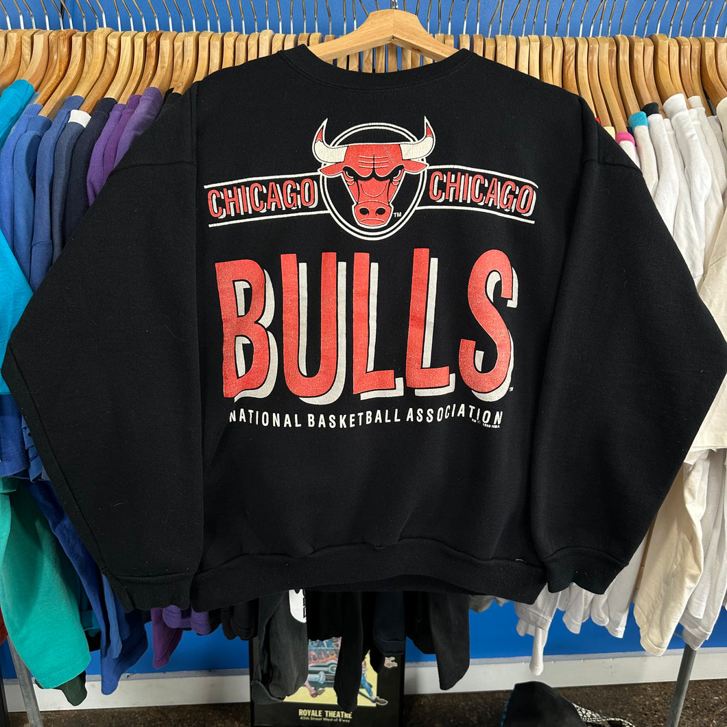 Chicago Bulls Spellout Crewneck Sweatshirt