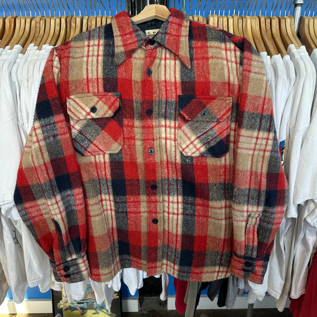 CPO Montgomery Ward Red Shacket Button Up
