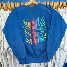 Load image into Gallery viewer, Rainbow Hibiscus Flowers Crewneck Sweatshirt
