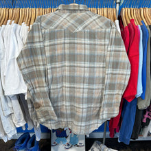 Load image into Gallery viewer, BJ-R Tan &amp; Blue Pearl Snap Button Up
