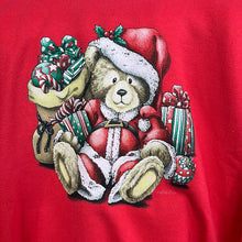 Load image into Gallery viewer, Teddy Bear Santa Crewneck Sweatshirt
