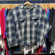 Load image into Gallery viewer, Five Brothers Blue Green Plaid Button Up
