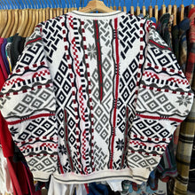 Load image into Gallery viewer, Cotton Traders Diamond 3D Knit Sweater
