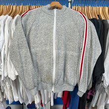 Load image into Gallery viewer, Red Strip Track Zip-up Hooded Sweatshirt
