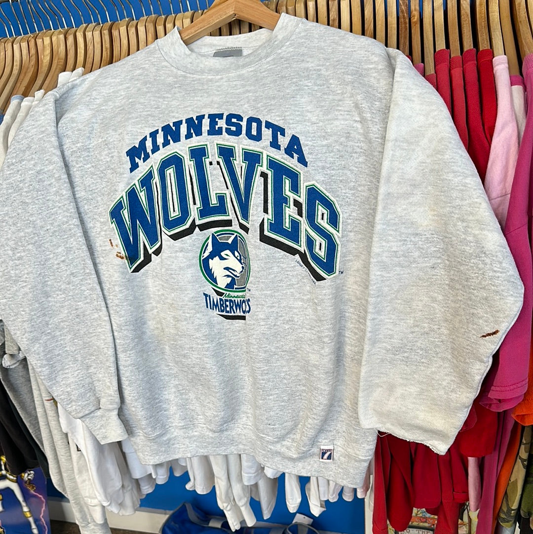MN Timberwolves Script Crewneck Sweatshirt