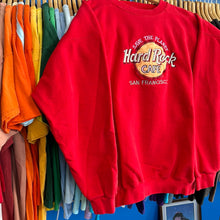 Load image into Gallery viewer, Hard Rock Cafe San Francisco Red Crewneck Sweatshirt
