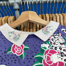 Load image into Gallery viewer, White Leopard &amp; Roses Grandma Crewneck Sweatshirt
