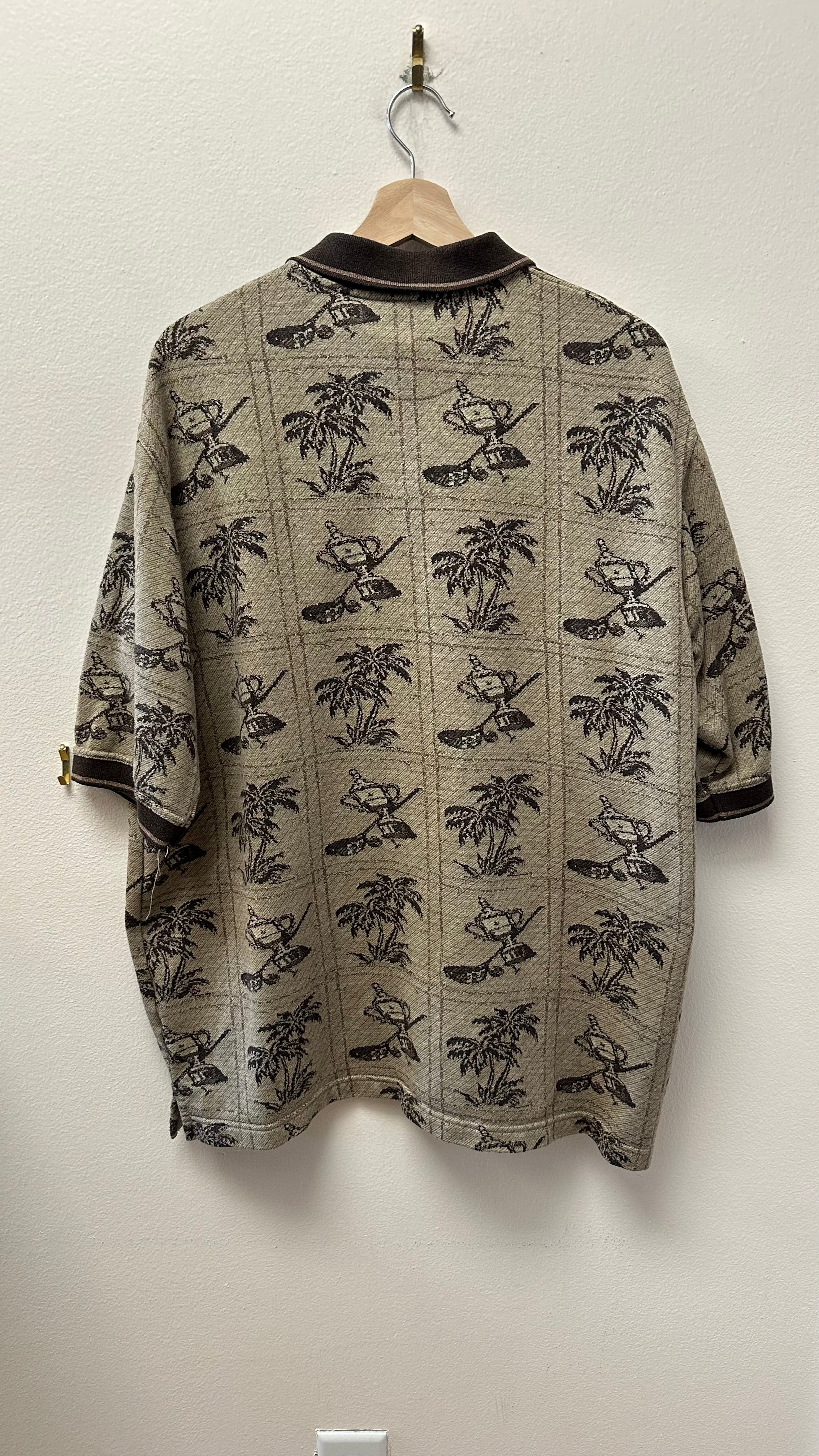 Knights Sportswear Tropical Golf Quarter Button-Up