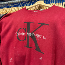 Load image into Gallery viewer, Red Calvin Klein Crewneck Sweatshirt
