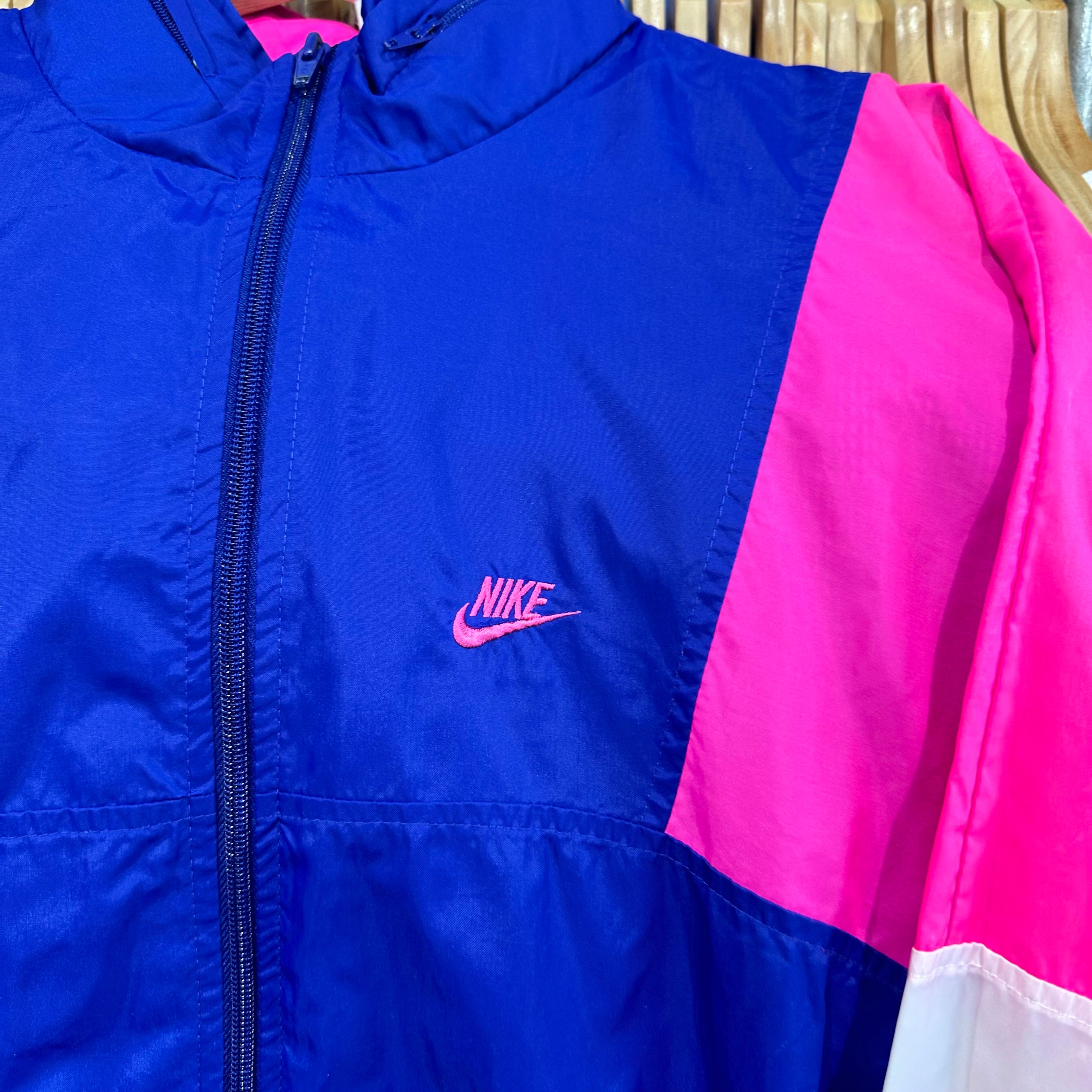 Pink & Blue Nike Windbreaker Jacket