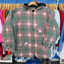 Load image into Gallery viewer, Plaid Zip Up Hooded Jacket
