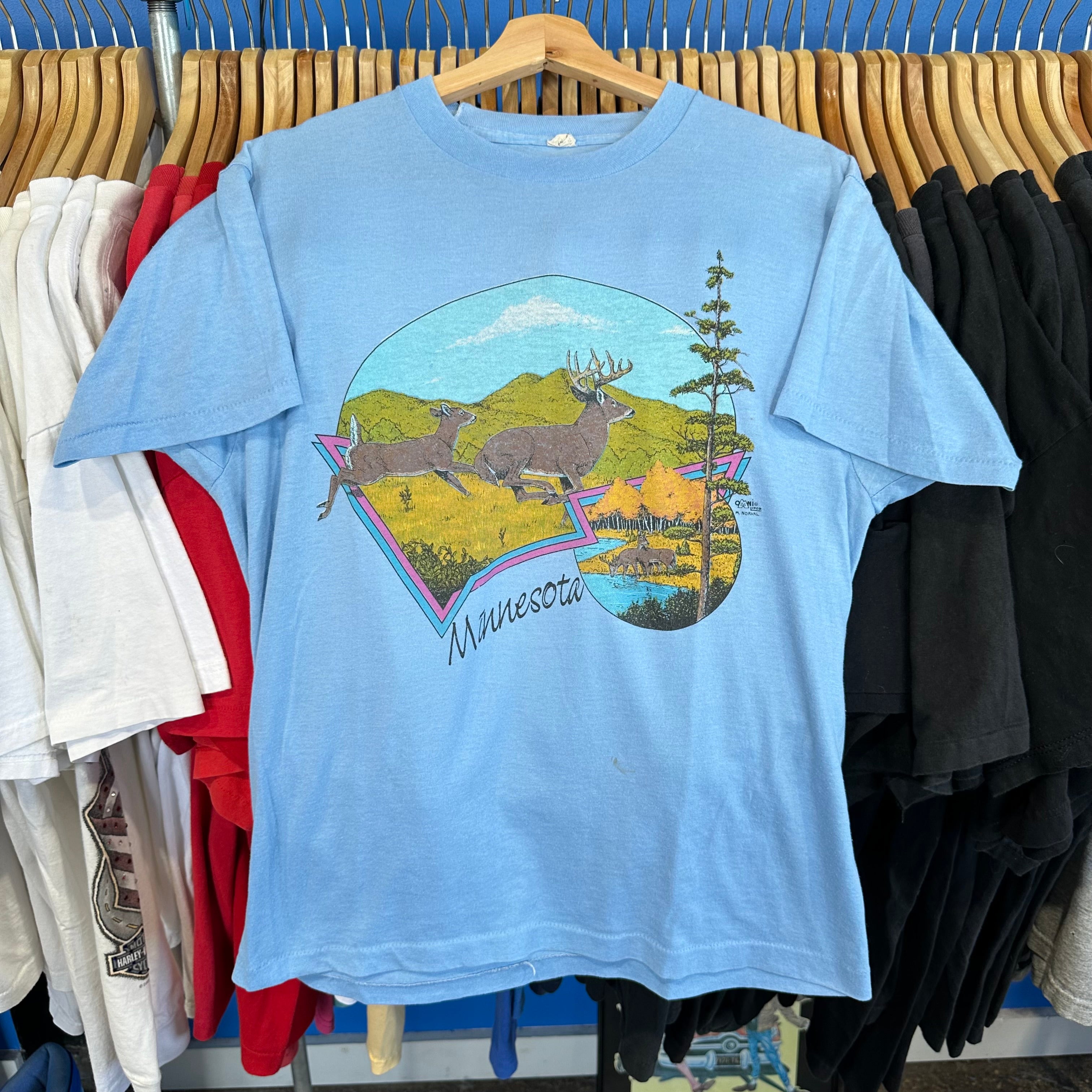 Blue Minnesota Deer T-Shirt