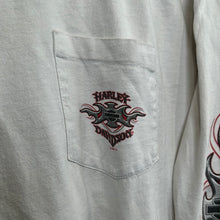 Load image into Gallery viewer, Harley Davidson White Pocket Long Sleeve T-Shirt
