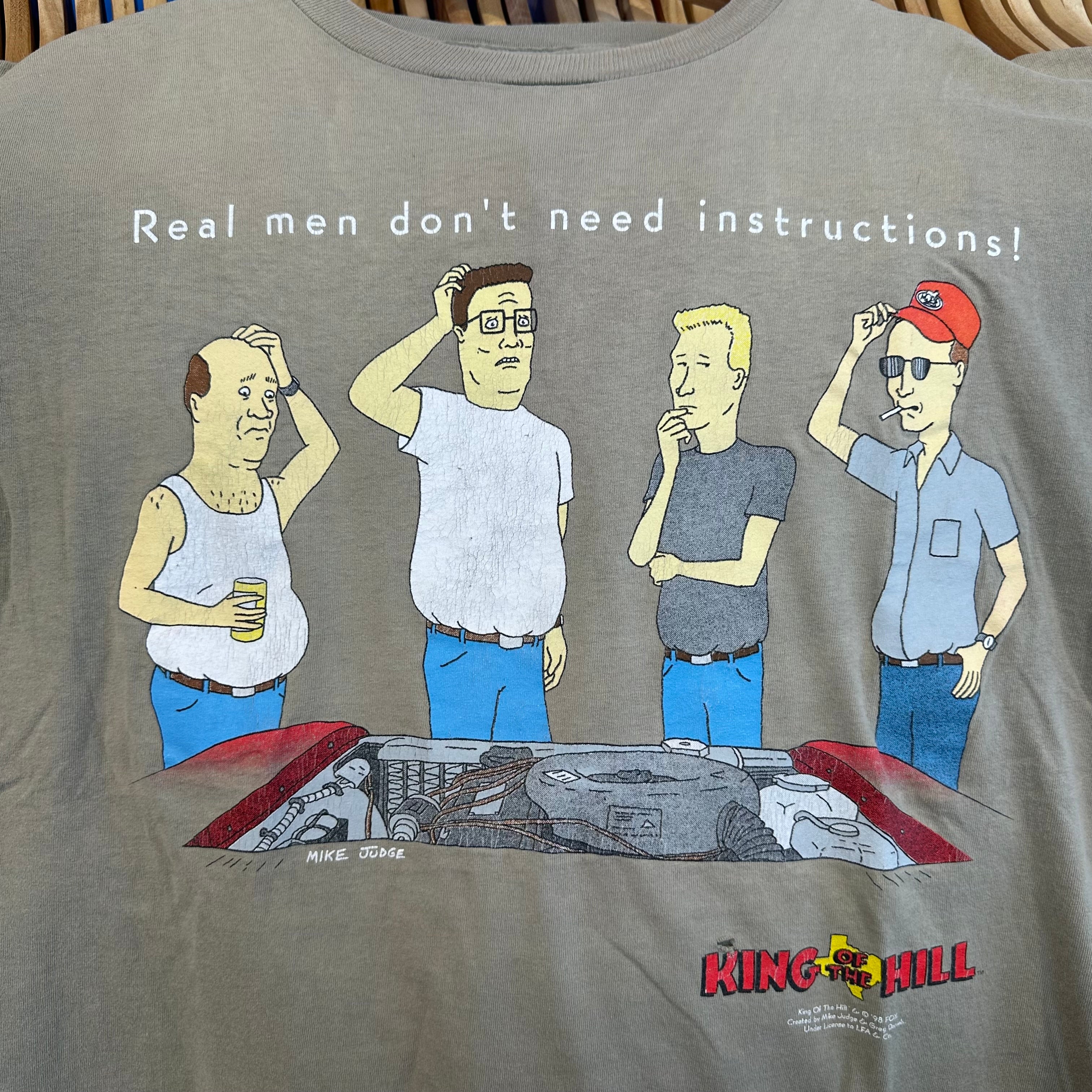 King of the Hill Real Men Don’t Need Instructions T-Shirt