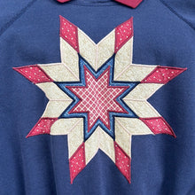 Load image into Gallery viewer, Quilted Star Collared Crewneck Sweatshirt
