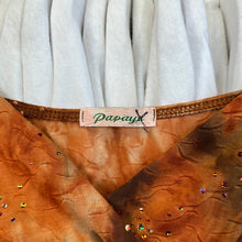 Load image into Gallery viewer, Orange &amp; Brown Sparkle Femme Tank
