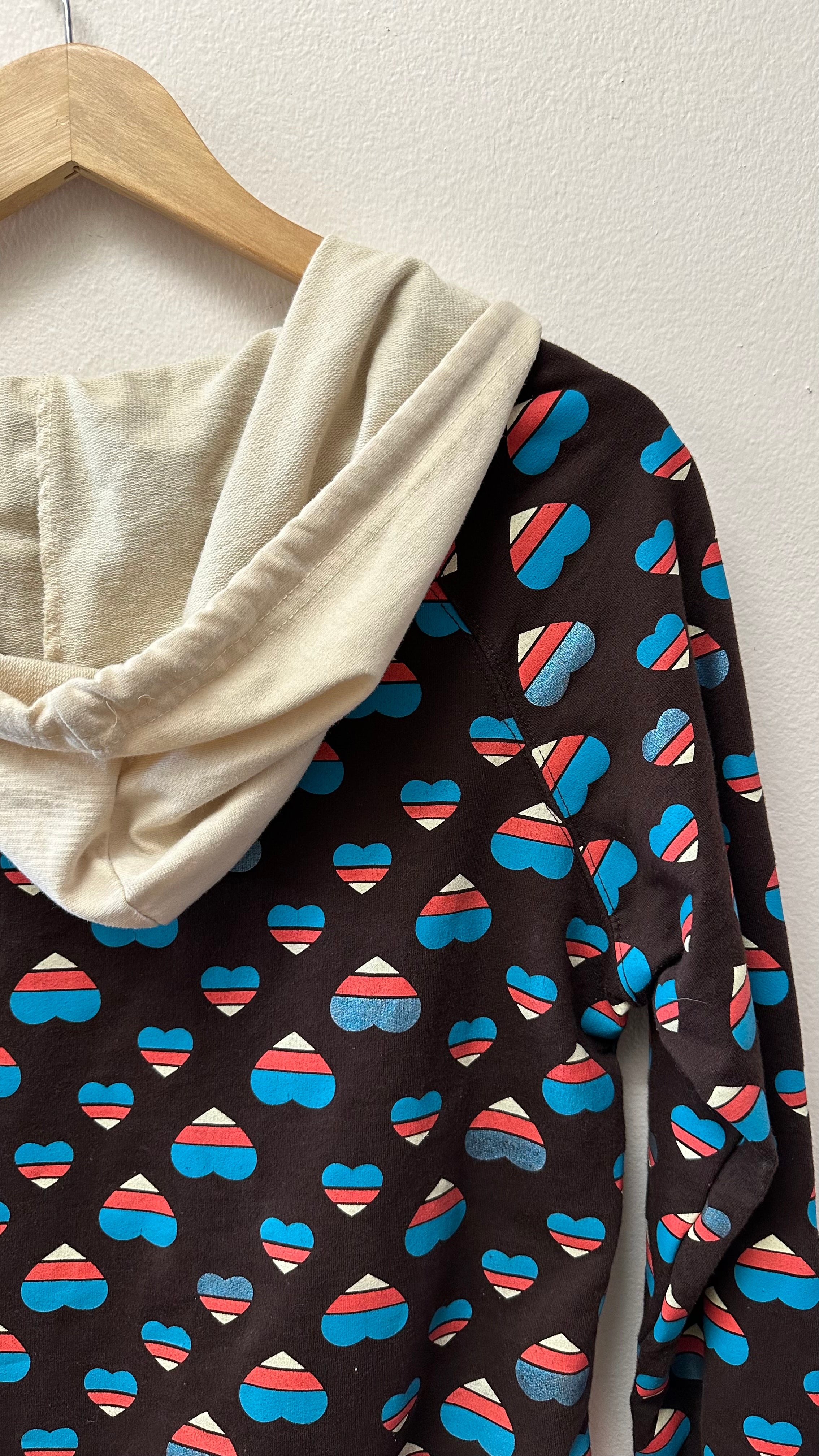 Big Flirt Heart Femme Hooded Sweatshirt