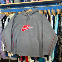 Load image into Gallery viewer, Gray With Red Logo Nike Hoodie Fleece
