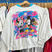 Load image into Gallery viewer, Mickey &amp; Minnie Vibrant Collared Crewneck Sweatshirt

