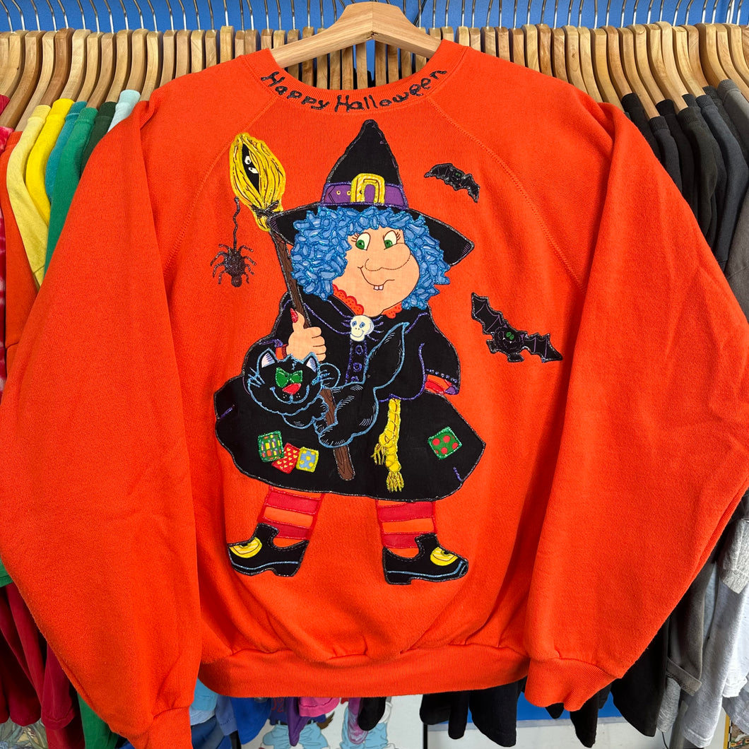 Puff Paint Witch & Friends Crewneck Sweatshirt