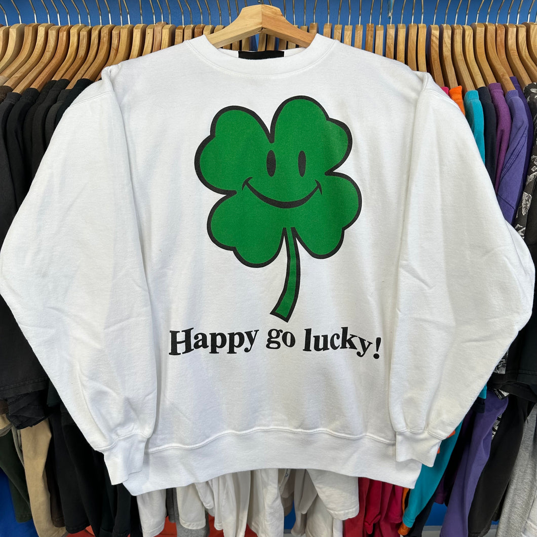Happy Go Lucky Crewneck Sweatshirt