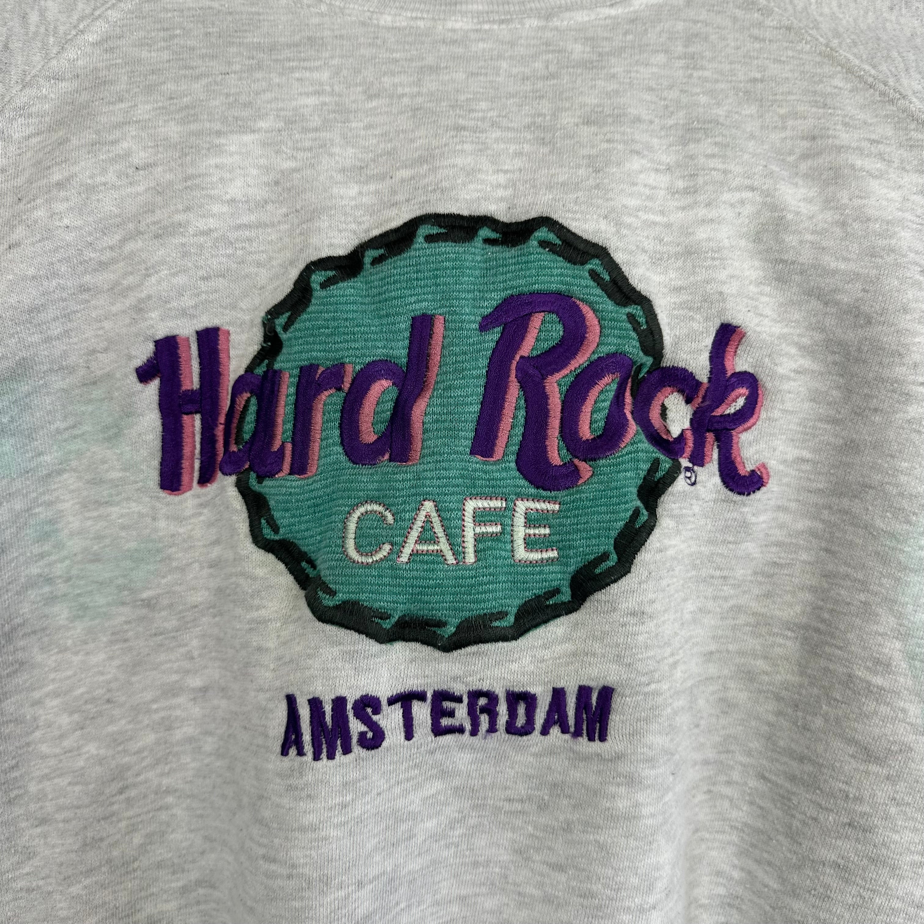 Hard Rock Amsterdam Embroidered Crewneck Sweatshirt