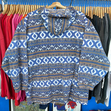 Load image into Gallery viewer, Faded Blue &amp; Yellow Patterned Fleece
