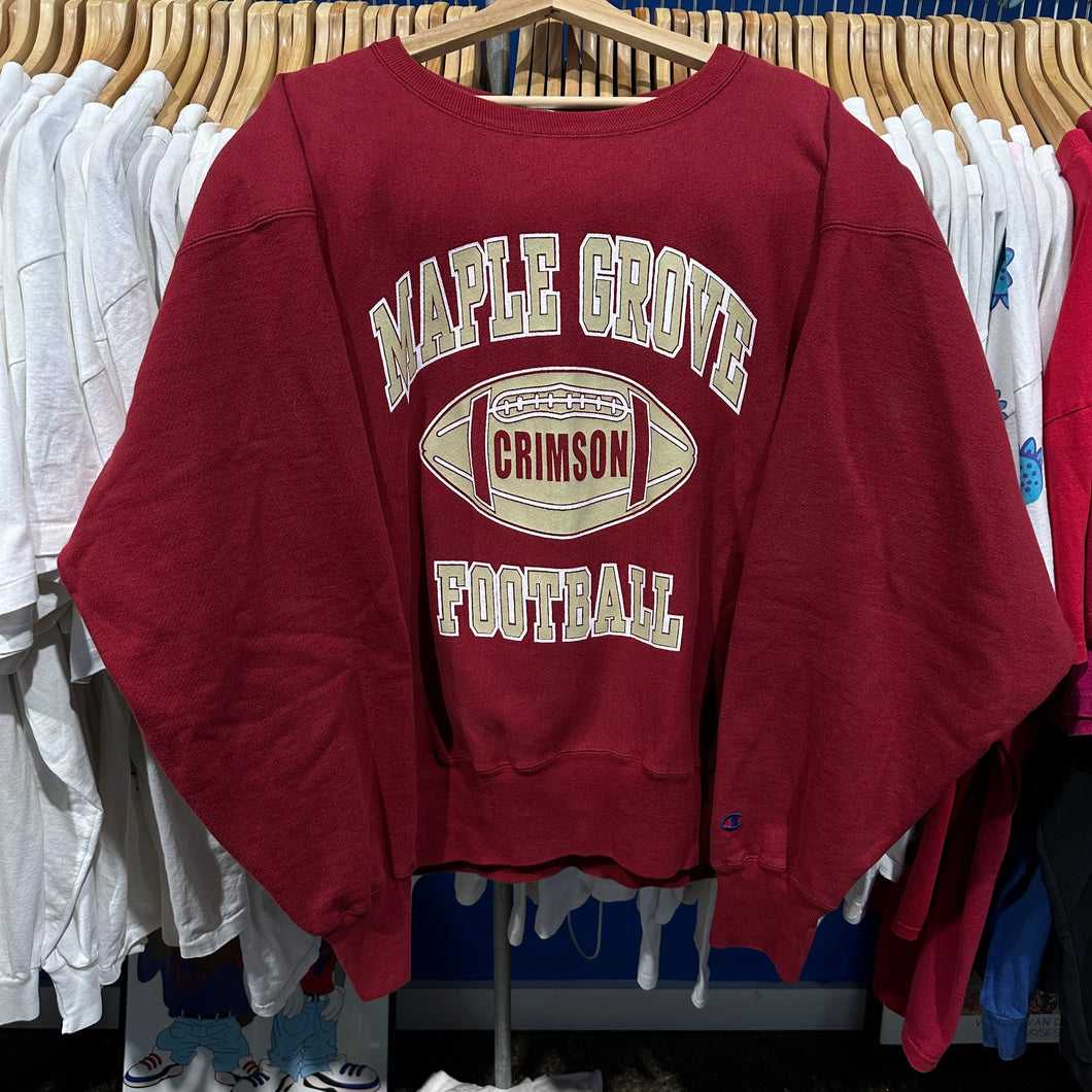 Maple Grove Football Champion Reverse Weave Crewneck Sweatshirt