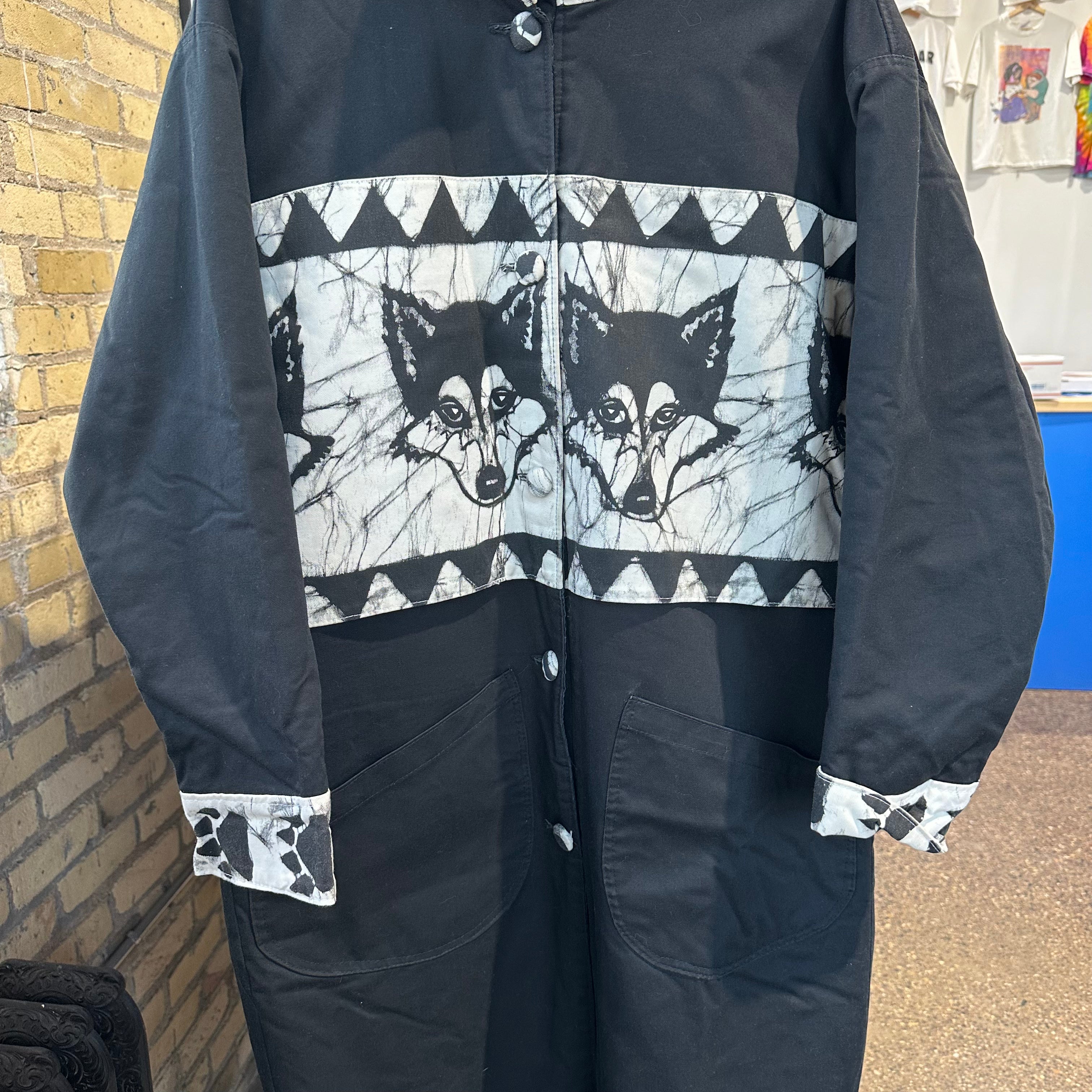 Stonewash Wolf Trench Coat
