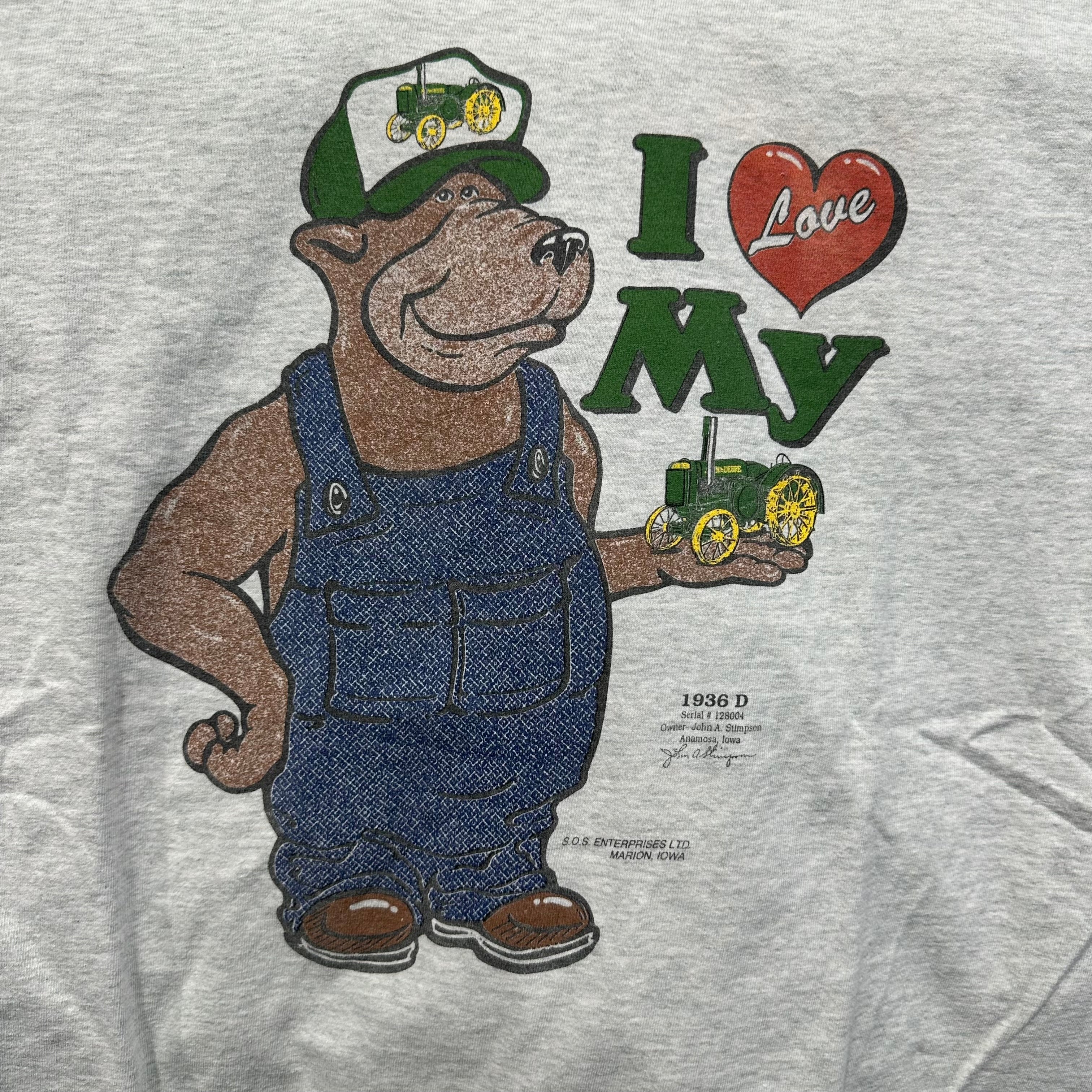 I Love My Tractor Bear T-Shirt