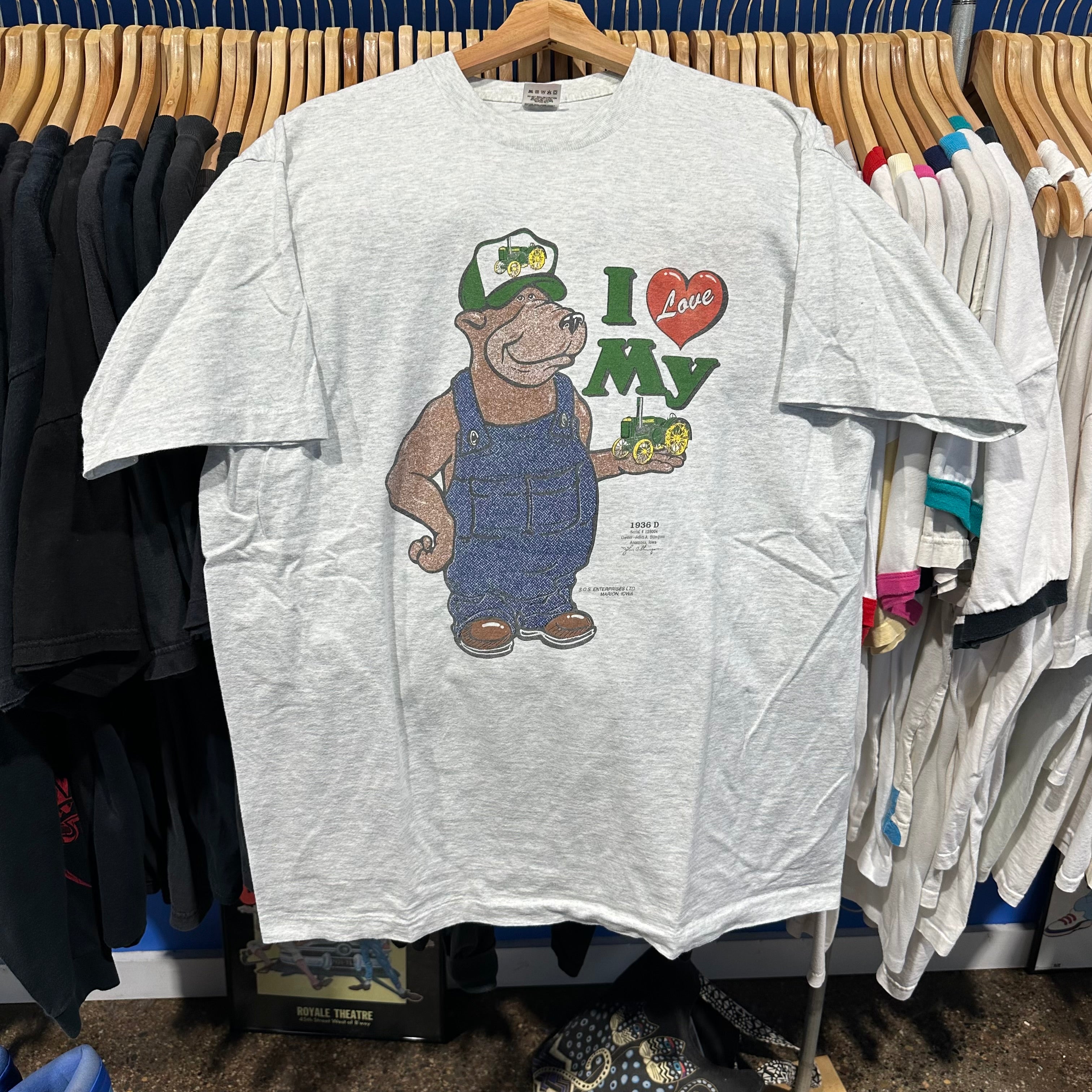 I Love My Tractor Bear T-Shirt