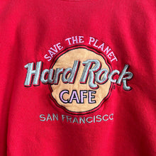 Load image into Gallery viewer, Hard Rock Cafe San Francisco Red Crewneck Sweatshirt
