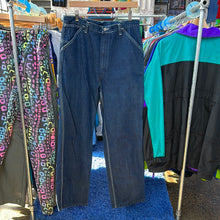 Load image into Gallery viewer, Rowbuck’s Dark Wash Carpenter Pants
