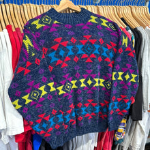 Load image into Gallery viewer, Private Eyes Colorful Patterned Sweater
