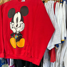 Load image into Gallery viewer, Mickey Mouse Front and Back Red Crewneck Sweatshirt
