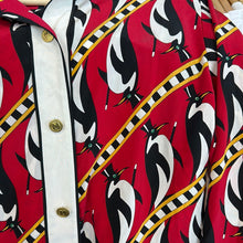 Load image into Gallery viewer, Penguin Bobby Mackie Silk Button Up
