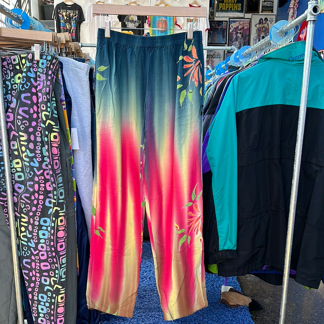 Gradient Floral Pants