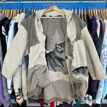Load image into Gallery viewer, Tan Single Button Wolf Jacket Fleece
