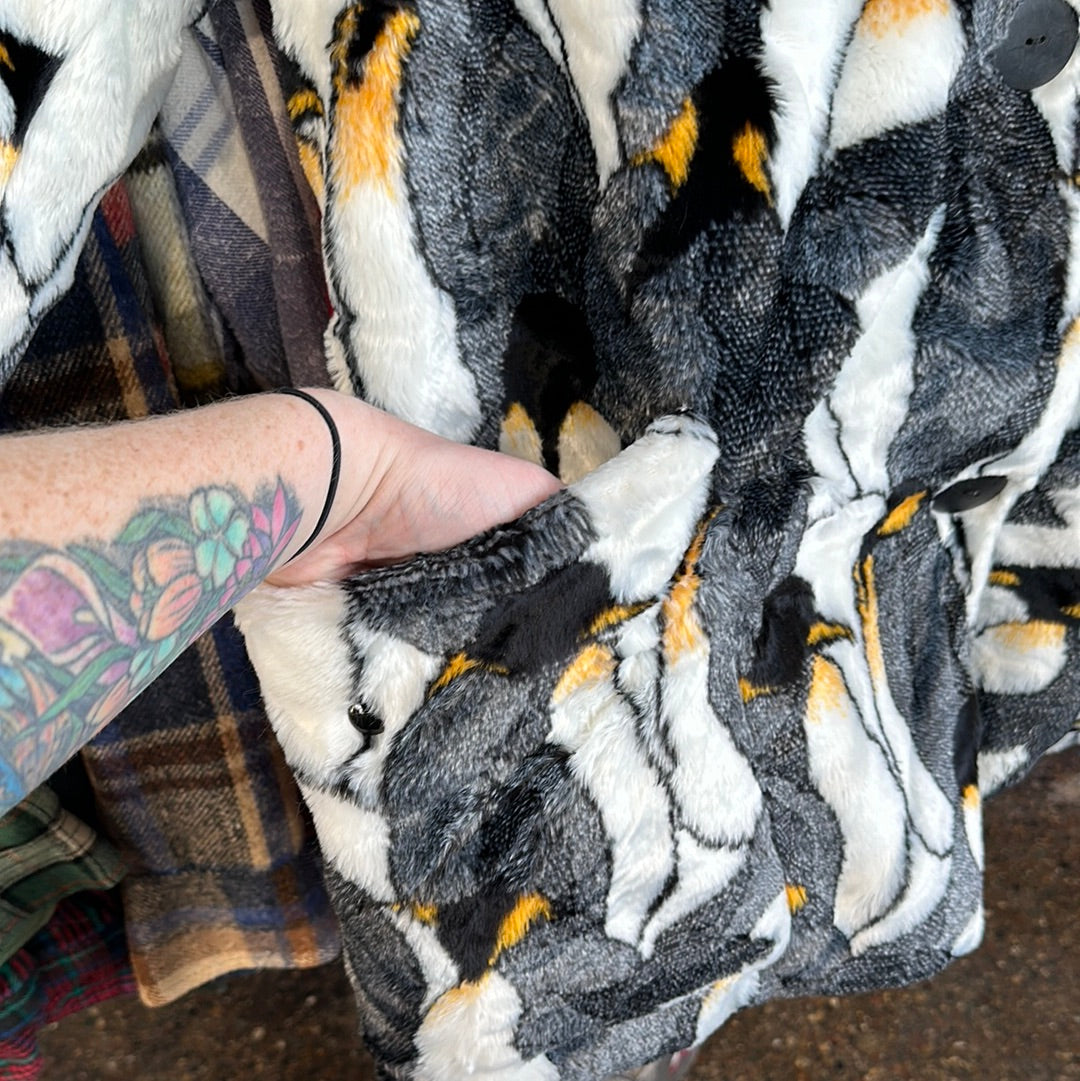 Penguins Button Up Fleece
