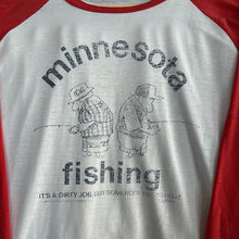 Load image into Gallery viewer, Minnesota Fishing 3/4 Sleeve Baseball T-Shirt
