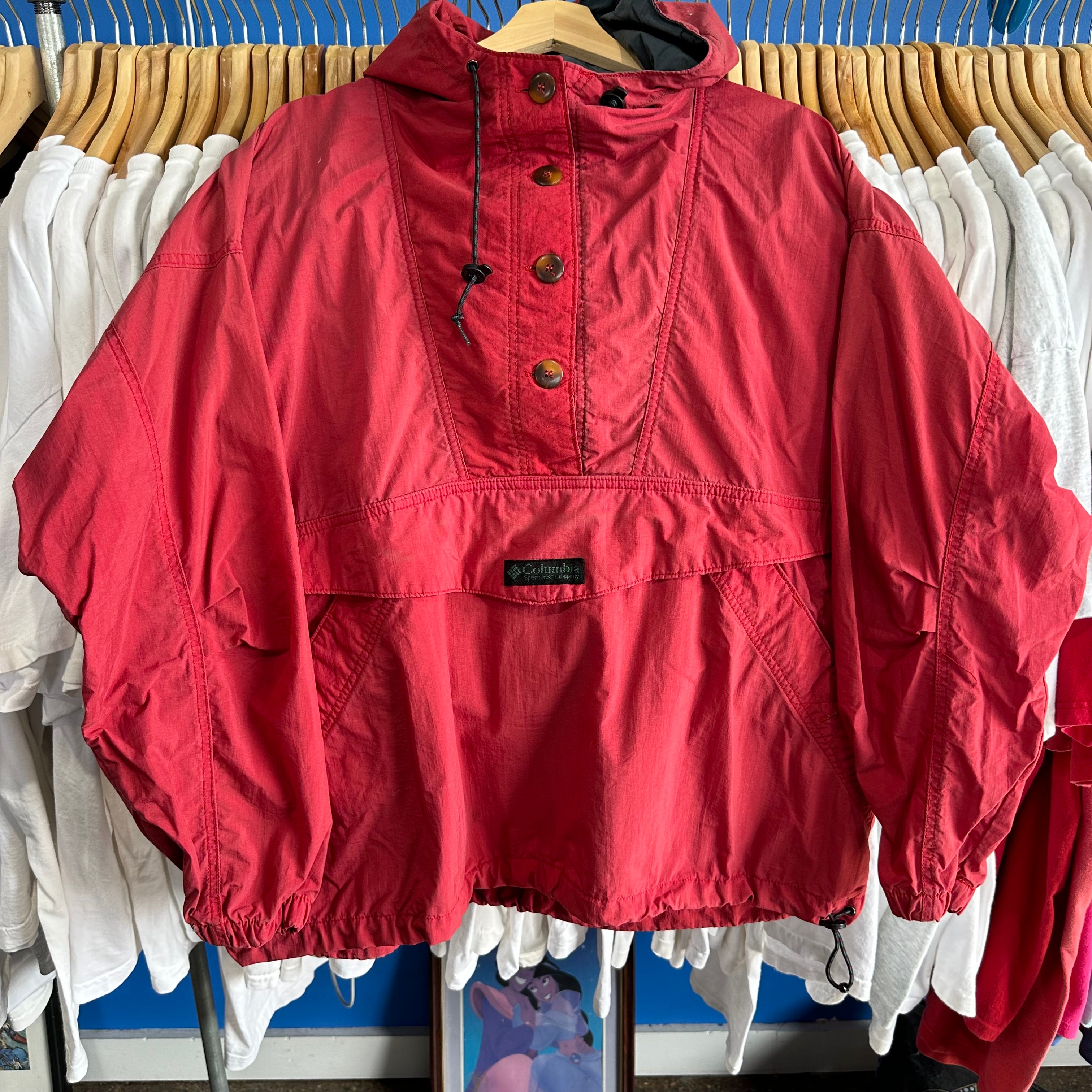 Columbia Red Windbreaker Jacket