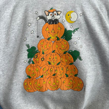 Load image into Gallery viewer, Pumpkin Cat Pyramid Crewneck Sweatshirt
