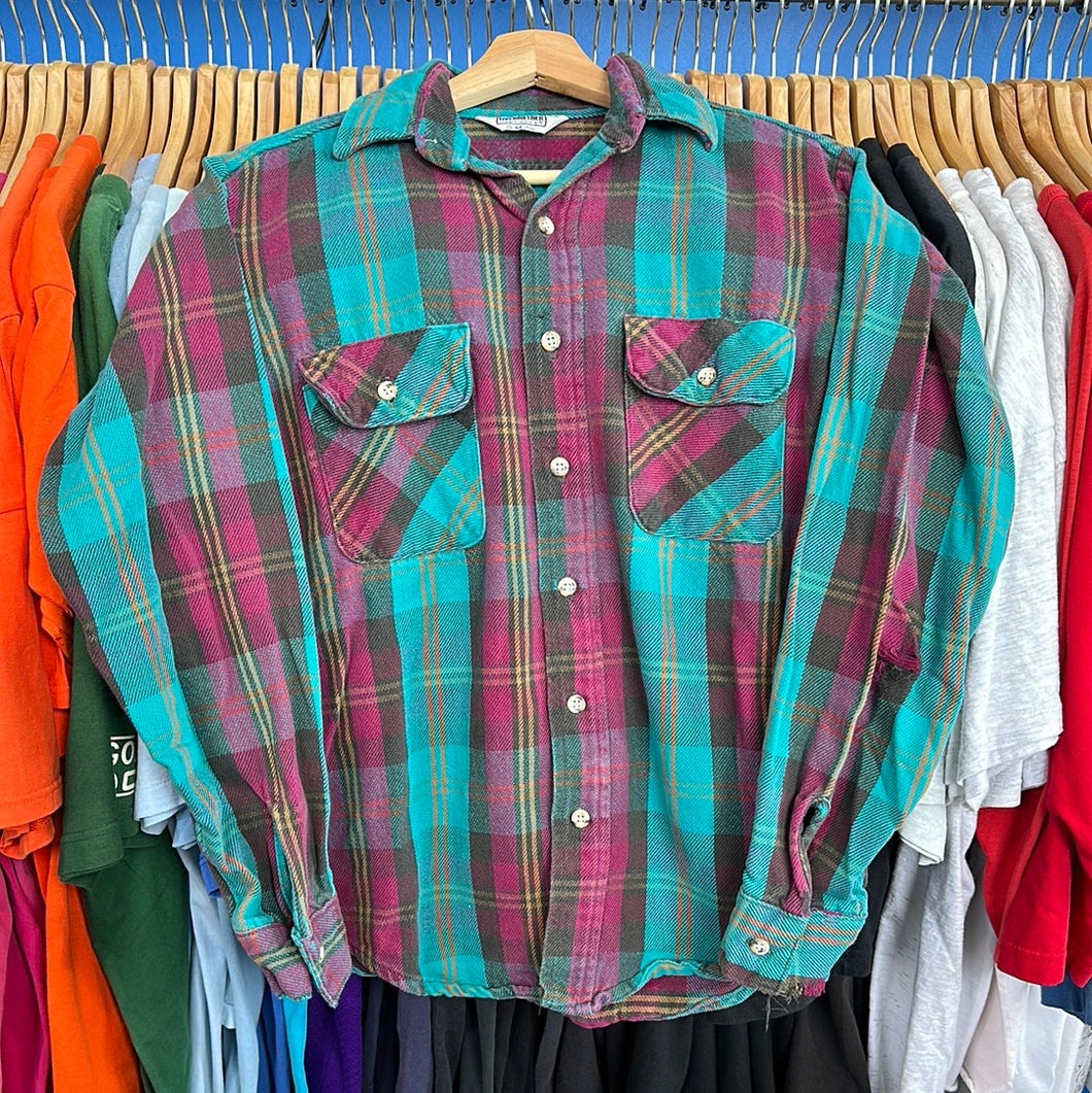 Fiver Brothers Pink & Teal Flannel Button Up