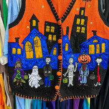 Load image into Gallery viewer, Trick or Treat Monsters Beaded Vest Sweater

