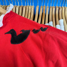 Load image into Gallery viewer, Loon Appliqué Collard Sweatshirt
