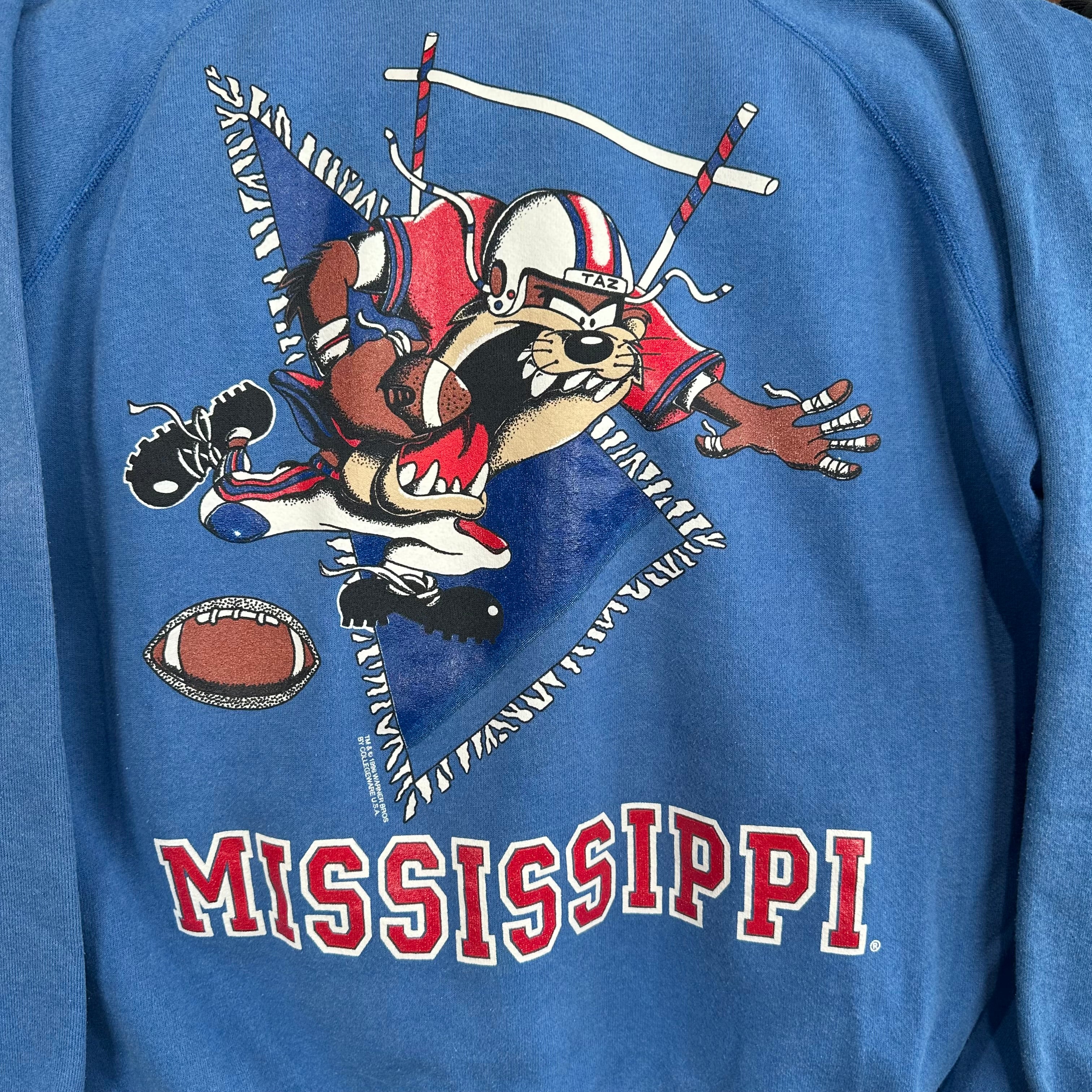 Taz Mississippi Football Crewneck Sweatshirt