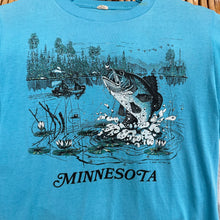 Load image into Gallery viewer, Minnesota Fish Teal T-Shirt

