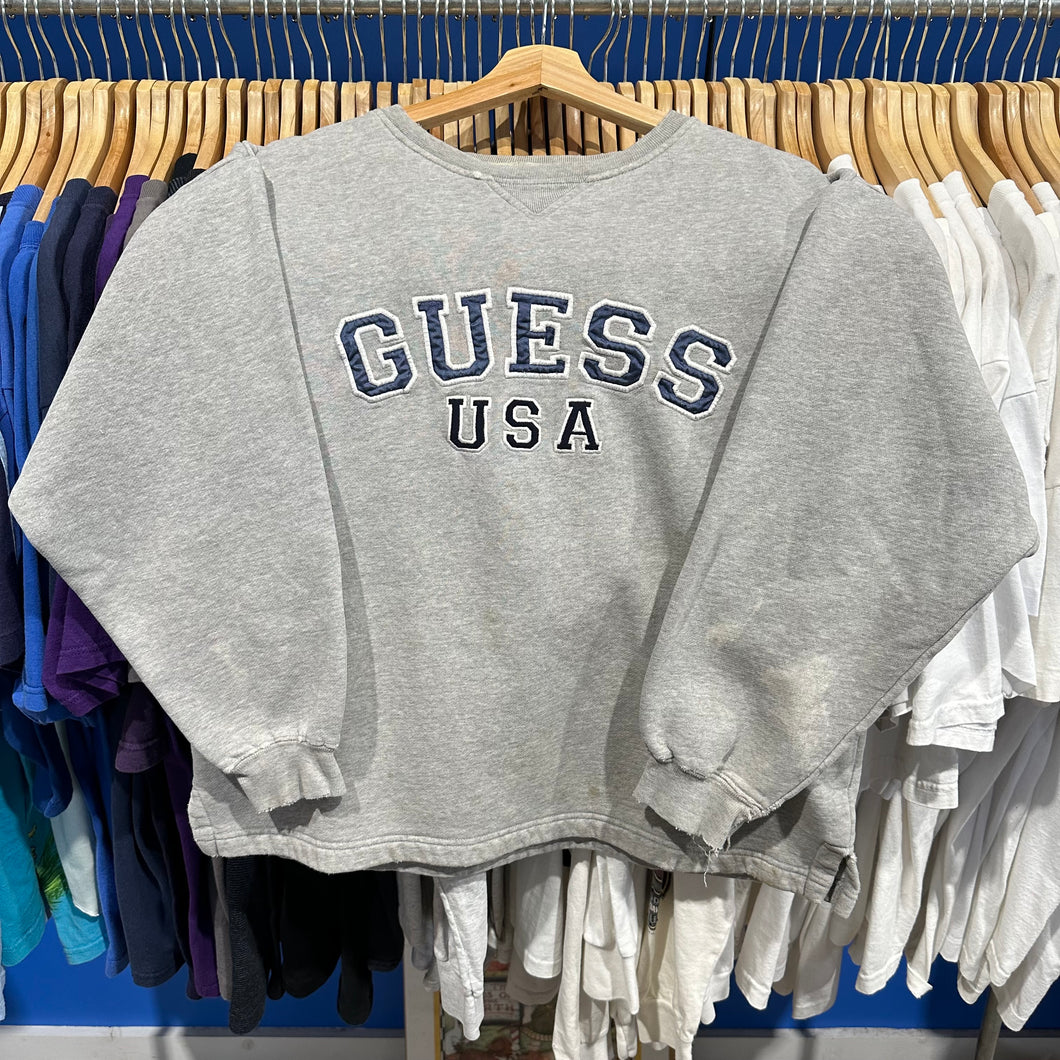 Guess Gray Crewneck Sweatshirt