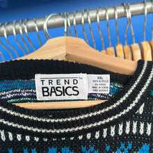 Load image into Gallery viewer, Trends Basic Blue Pattern Sweater
