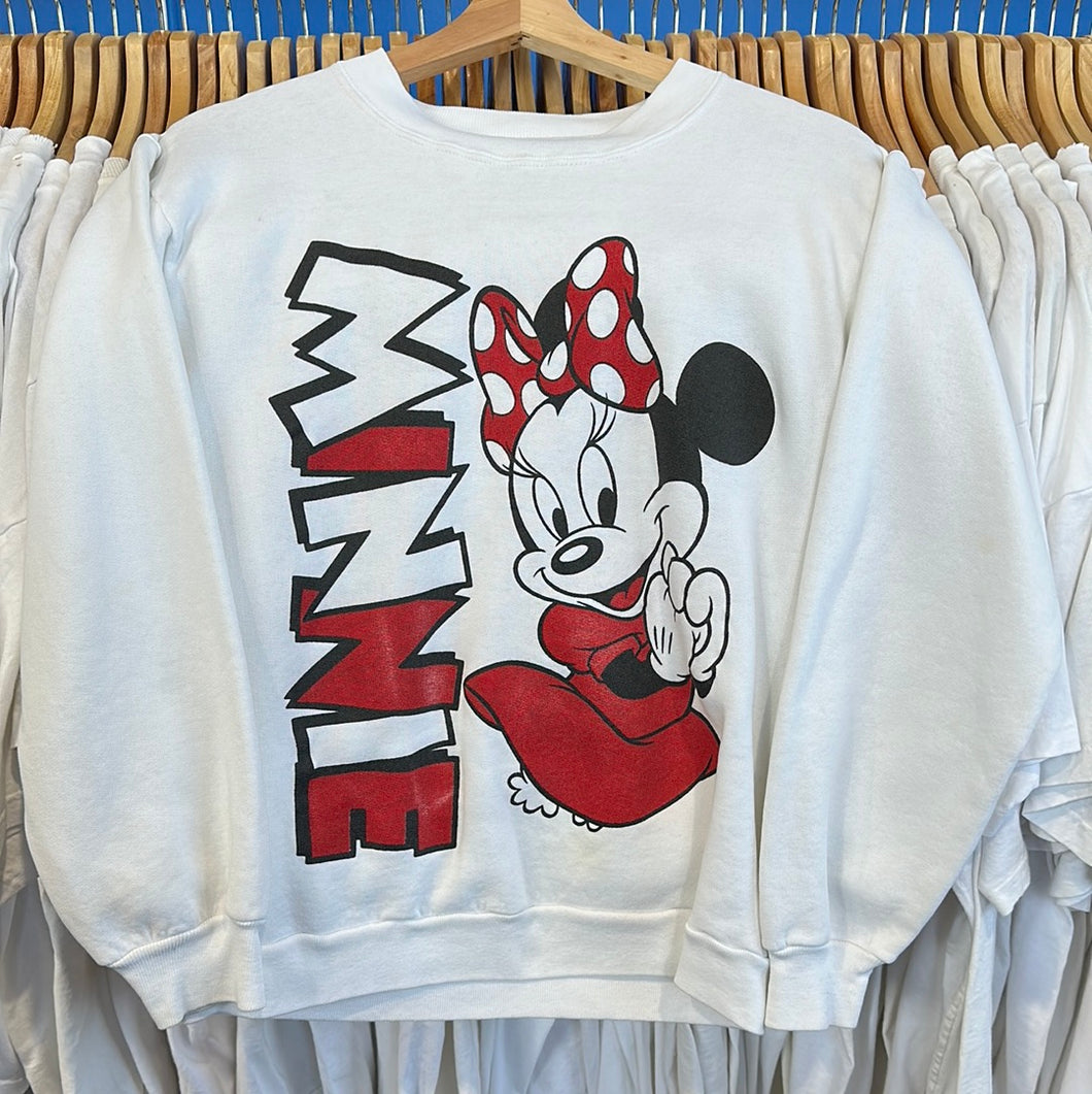 Minnie Spell-out Crewneck Sweater